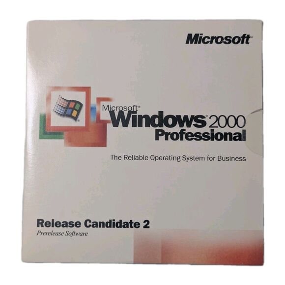 Vintage Microsoft Windows 2000 Pro RC2 CD-ROM Rare Beta Software - Picture 2 of 3